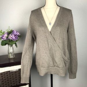 Lovestitch Crossover Oversized Knit Sweater